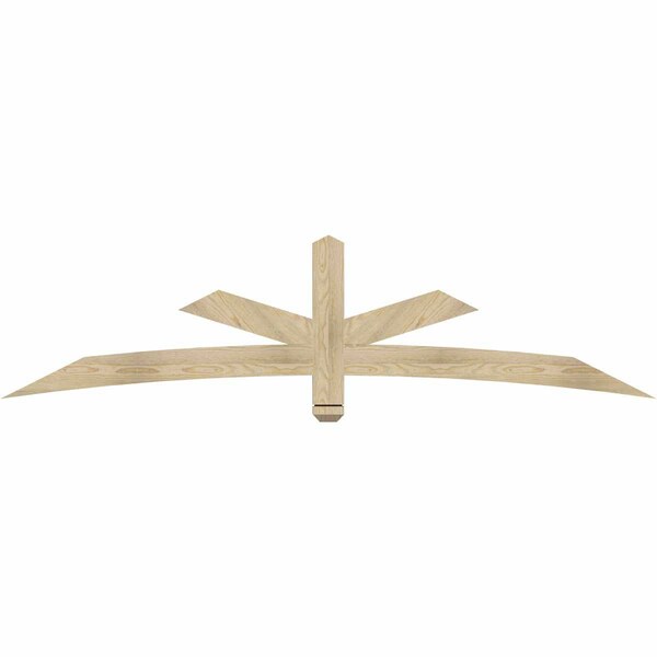 Ekena Millwork Alberta Rough Sawn Timber Gable Bracket, Douglas Fir, 84"W x 21"H x 2"D x 4"F, 6/12 Pitch GBW084X21X0204ALB00RDF - main